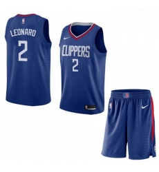 Clippers 2 Kawhi Leonard Blue City Edition Nike Swingman Jersey With Shorts Clippers 2 Kawhi Leonard Blue City Edition Nike Swingman Jersey With Shorts
