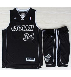 Miami Heat 34 Ray Allen Black With White Shadow Revolution 30 Jerseys Shorts NBA Suits Miami Heat 34 Ray Allen Black With White Shadow Revolution 30 Jerseys Shorts NBA Suits