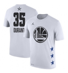 Warriors 35 Kevin Durant White 2019 NBA All Star Game Men's T Shirt