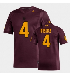 Men Arizona State Sun Devils Evan Fields Replica Maroon Football Jersey Men Arizona State Sun Devils Evan Fields Replica Maroon Football Jersey