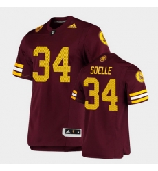 Men Arizona State Sun Devils Kyle Soelle Premier Maroon Football Jersey Men Arizona State Sun Devils Kyle Soelle Premier Maroon Football Jersey