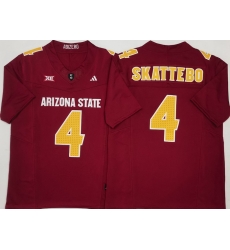 Men Arizona Sun Devils Red #4 Cam SKATTEBO White Stitched F U S E NCAA Jersey Men Arizona Sun Devils Red #4 Cam SKATTEBO White Stitched F U S E NCAA Jersey