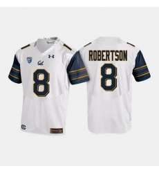 California Golden Bears Demetris Robertson College Football White Jersey California Golden Bears Demetris Robertson College Football White Jersey