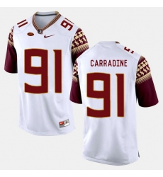 Florida State Seminoles Tank Carradine College Football White Jersey Florida State Seminoles Tank Carradine College Football White Jersey