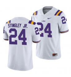 LSU Tiger Derek Stingley Jr. White College Football Men'S Jersey LSU Tiger Derek Stingley Jr. White College Football Men'S Jersey