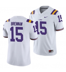 LSU Tiger Myles Brennan White College Football Men'S Jersey LSU Tiger Myles Brennan White College Football Men'S Jersey