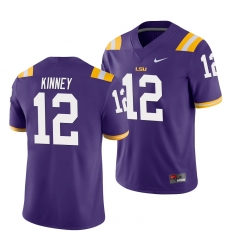 LSU Tiger Walker Kinney Purple Game Men'S Jersey LSU Tiger Walker Kinney Purple Game Men'S Jersey