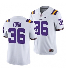 Lsu Tigers Cade York White College Football Men Jersey Lsu Tigers Cade York White College Football Men Jersey