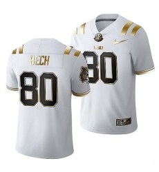 Lsu Tigers Jack Bech 2021 22 Golden Edition Limited Football White Jersey Lsu Tigers Jack Bech 2021 22 Golden Edition Limited Football White Jersey