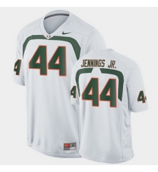 Men Miami Hurricanes Bradley Jennings Jr. Game White College Football Jersey Men Miami Hurricanes Bradley Jennings Jr. Game White College Football Jersey