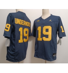 Michigan Wolverines #19 Bryce Underwood Navy Blue Stitched Football Jersey Michigan Wolverines #19 Bryce Underwood Navy Blue Stitched Football Jersey