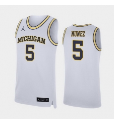 Michigan Wolverines Adrien Nunez White Replica Men'S Jersey Michigan Wolverines Adrien Nunez White Replica Men'S Jersey