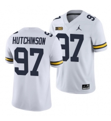 Michigan Wolverines Aidan Hutchinson White College Football Men'S Jersey Michigan Wolverines Aidan Hutchinson White College Football Men'S Jersey
