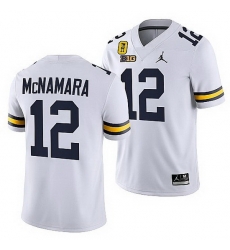 Michigan Wolverines Cade Mcnamara White Tm 42 Patch Honor Tate Myre Jersey Michigan Wolverines Cade Mcnamara White Tm 42 Patch Honor Tate Myre Jersey