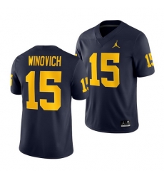 Michigan Wolverines Chase Winovich Navy Game Men'S Jersey Michigan Wolverines Chase Winovich Navy Game Men'S Jersey