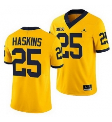 Michigan Wolverines Hassan Haskins Maize College Football Men Jersey Michigan Wolverines Hassan Haskins Maize College Football Men Jersey