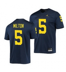 Michigan Wolverines Joe Milton Navy Game Men'S Jersey Michigan Wolverines Joe Milton Navy Game Men'S Jersey