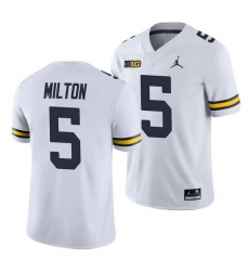 Michigan Wolverines Joe Milton White College Football Men'S Jersey Michigan Wolverines Joe Milton White College Football Men'S Jersey