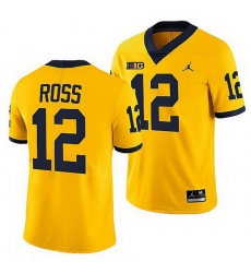Michigan Wolverines Josh Ross Maize College Football Men Jersey Michigan Wolverines Josh Ross Maize College Football Men Jersey