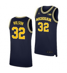Michigan Wolverines Luke Wilson Navy Replica College Basketball Jersey Michigan Wolverines Luke Wilson Navy Replica College Basketball Jersey