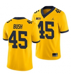 Michigan Wolverines Peter Bush Yellow Game Men'S Jersey Michigan Wolverines Peter Bush Yellow Game Men'S Jersey