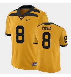 Men Iowa Hawkeyes Alex Padilla College Football Gold Alternate Game Jersey Men Iowa Hawkeyes Alex Padilla College Football Gold Alternate Game Jersey