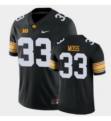 Men Iowa Hawkeyes Riley Moss Game Black College Football Jersey Men Iowa Hawkeyes Riley Moss Game Black College Football Jersey
