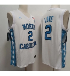Men North Carolina Tar Heels #2 Caleb Love White College Football Jersey Men North Carolina Tar Heels #2 Caleb Love White College Football Jersey