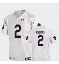 Men Notre Dame Fighting Irish Dexter Williams 2 White College Football Replica Jersey Men Notre Dame Fighting Irish Dexter Williams 2 White College Football Replica Jersey