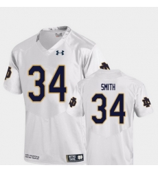 Men Notre Dame Fighting Irish Jahmir Smith 34 White College Football Replica Jersey Men Notre Dame Fighting Irish Jahmir Smith 34 White College Football Replica Jersey