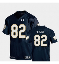 Men Notre Dame Fighting Irish Nic Weishar 82 Navy College Football Replica Jersey Men Notre Dame Fighting Irish Nic Weishar 82 Navy College Football Replica Jersey