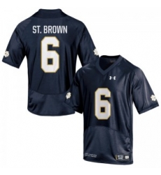 Men Under Armour 6 Replica Navy Blue Equanimeous St. Brown Notre Dame Fighting Irish Alumni Football Jersey Men Under Armour 6 Replica Navy Blue Equanimeous St. Brown Notre Dame Fighting Irish Alumni Football Jersey