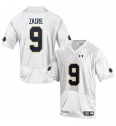Men Under Armour 9 Replica White Malik Zaire Notre Dame Fighting Irish Alumni Football Jersey Men Under Armour 9 Replica White Malik Zaire Notre Dame Fighting Irish Alumni Football Jersey