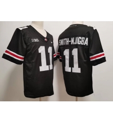Men Nike Ohio State Buckeyes Jaxon Smith-Njigba #11 Blackout College Football Jersey Men Nike Ohio State Buckeyes Jaxon Smith-Njigba #11 Blackout College Football Jersey