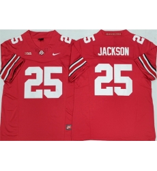 Men Ohio State Buckeyes 25 Lamar Bo Jackson Red 2025 F U S E  Limited Stitched Jersey