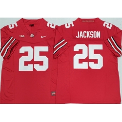 Men Ohio State Buckeyes 25 Lamar Bo Jackson Red 2025 F U S E  Limited Stitched Jersey