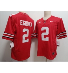 Men Ohio State Buckeyes Emeka Egbuka #2 Red F U S E Stitched NCAA Football Jersey Men Ohio State Buckeyes Emeka Egbuka #2 Red F U S E Stitched NCAA Football Jersey