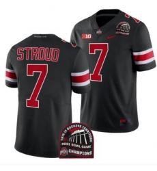 Men's Jersey Ohio State Buckeyes C.J. Stroud Black 2022 Rose Bowl Champions CFP Jersey Men's Jersey Ohio State Buckeyes C.J. Stroud Black 2022 Rose Bowl Champions CFP Jersey