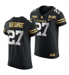 Ohio State Buckeyes Eddie George Black 2021 College Football Playoff Championship Golden Authentic Jersey Ohio State Buckeyes Eddie George Black 2021 College Football Playoff Championship Golden Authentic Jersey