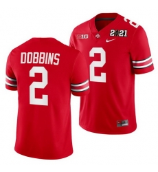Ohio State Buckeyes J.K. Dobbins Scarlet 2021 Sugar Bowl Champions College Football Playoff College Football Playoff Jersey Ohio State Buckeyes J.K. Dobbins Scarlet 2021 Sugar Bowl Champions College Football Playoff College Football Playoff Jersey