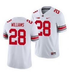 Ohio State Buckeyes Miyan Williams White Game Men'S Jersey Ohio State Buckeyes Miyan Williams White Game Men'S Jersey