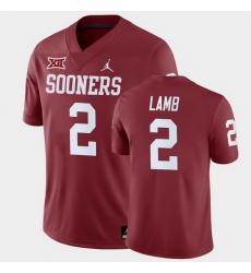 Oklahoma Sooners Ceedee Lamb Crimson Home Men'S Jersey Oklahoma Sooners Ceedee Lamb Crimson Home Men'S Jersey
