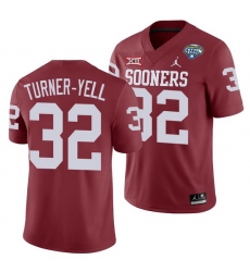 Oklahoma Sooners Delarrin Turner Yell Crimson 2020 Cotton Bowl Classic College Football Jersey Oklahoma Sooners Delarrin Turner Yell Crimson 2020 Cotton Bowl Classic College Football Jersey