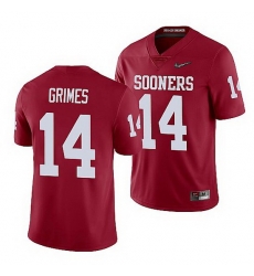 Oklahoma Sooners Reggie Grimes Crimson College Football Men'S Jersey Oklahoma Sooners Reggie Grimes Crimson College Football Men'S Jersey