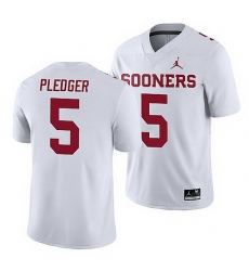 Oklahoma Sooners T.J. Pledger White Game Men'S Jersey Oklahoma Sooners T.J. Pledger White Game Men'S Jersey