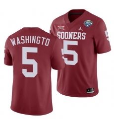 Oklahoma Sooners Woodi Washington Crimson 2020 Cotton Bowl Classic College Football Jersey Oklahoma Sooners Woodi Washington Crimson 2020 Cotton Bowl Classic College Football Jersey