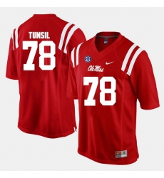 Laremy Tunsil Red Ole Miss Rebels Alumni Football Game Jersey Laremy Tunsil Red Ole Miss Rebels Alumni Football Game Jersey