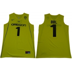 Ducks 1 Bol Bol Yellow Limited Stitched College Jersey 