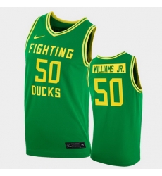 Men Oregon Ducks Eric Williams Jr. College Basketball Green Replica 2020 21 Jersey Men Oregon Ducks Eric Williams Jr. College Basketball Green Replica 2020 21 Jersey