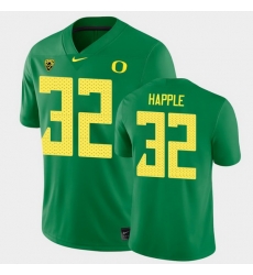 Men Oregon Ducks Jordan Happle College Football Green Game Jersey Men Oregon Ducks Jordan Happle College Football Green Game Jersey